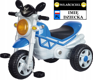 Trojkolesový motor, jazda na pedáloch, posúvač
